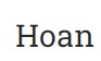 Hoan