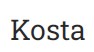 Kosta