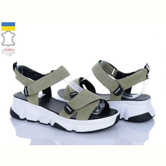 Босоножки A.N.I.One 4075-6 зелений замш