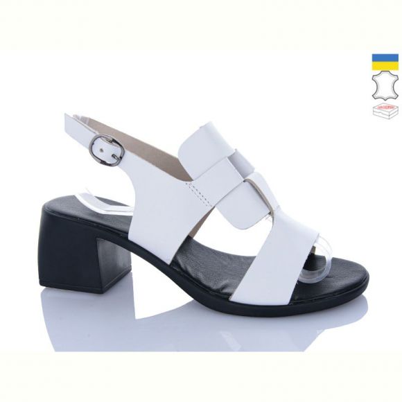 Босоножки Sali 160 білий чор-п.