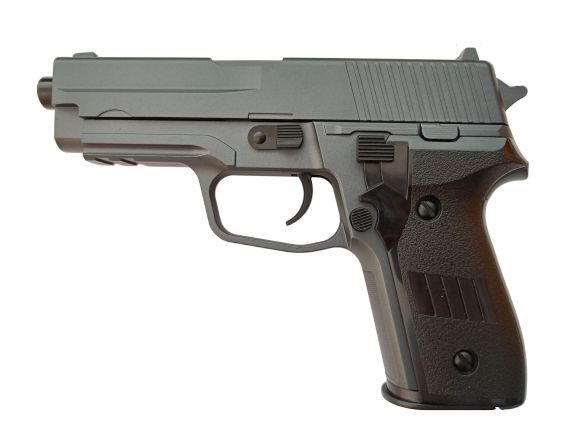 Дитячий Металевий пістолет VIGOR V12-Silver grey Дитячий Металевий пістолет VIGOR V12-Silver grey