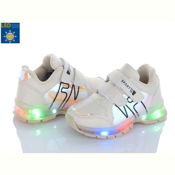 Кроссовки Fzd ALC032-38 beige LED Кроссовки Fzd ALC032-38 beige LED