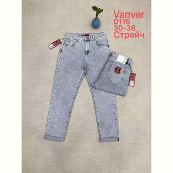 Джинсы Vanver D115 l.grey