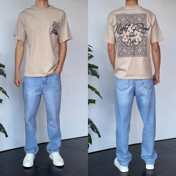 Футболка i8denim 2164 beige Футболка i8denim 2164 beige