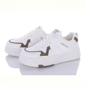 Кроссовки Violeta 45-97 white-khaki