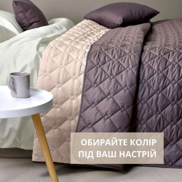 Покрывало 210х240 см IDEIA евро стеганое двухстороннее качественная стежка микрофибра шоколад на кровать диван Покрывало 210х240 см IDEIA евро стеганое двухстороннее качественная стежка микрофибра шоколад на кровать диван