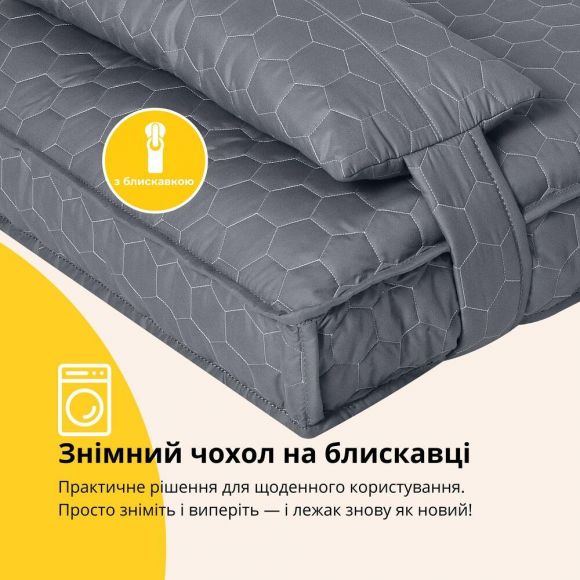 Лежак-матрас для собак IDEIA с подушкой 80х120 см, лежанка для домашних питомцев, съёмный чехол, ортопедическая поддержка Лежак-матрас для собак IDEIA с подушкой 80х120 см, лежанка для домашних питомцев, съёмный чехол, ортопедическая поддержка