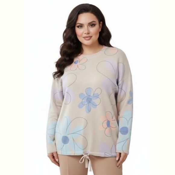 Свитер Elena&Vika 25528 beige Свитер Elena&Vika 25528 beige