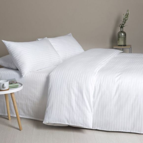 Пододеяльник сатин в полоску ТМ IDEIA 145х215 см белый в полоску Пододеяльник сатин в полоску ТМ IDEIA 145х215 см белый в полоску
