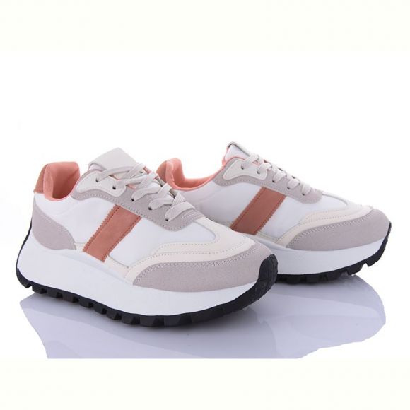 Кроссовки Violeta 20-1050 beige-pink