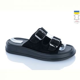 Шлепанцы Sali 91 чорний з чор-п.