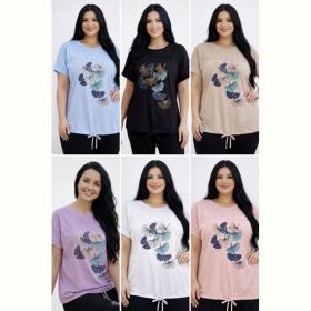 Футболка Elena&Vika 26019 lilac Футболка Elena&Vika 26019 lilac