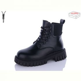 Ботинки QQ Панда 5236 all black