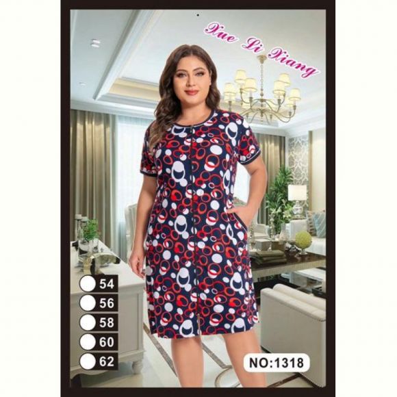 Халат Anion 1318 navy-red Халат Anion 1318 navy-red