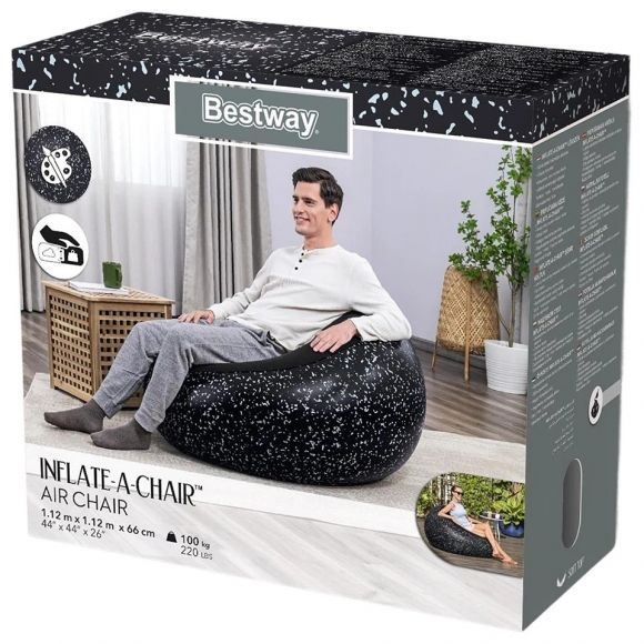 75153 Надувне крісло Bestway,112x112x66 см