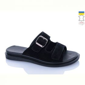 Шлепанцы Sali 110 чорний з чор-п.