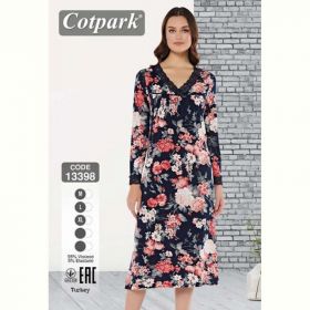 Ночнушка Cotpark 13398 black-red