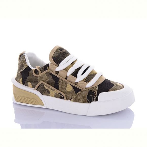 Кроссовки Violeta 143-43 black-khaki