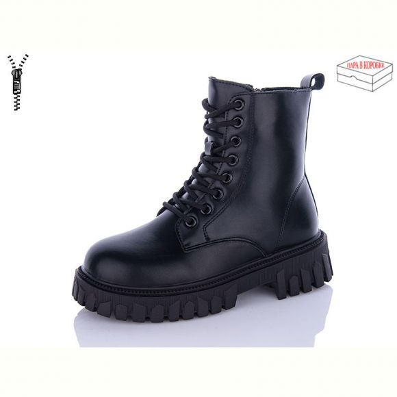 Ботинки QQ Панда 5235 all black Ботинки QQ Панда 5235 all black