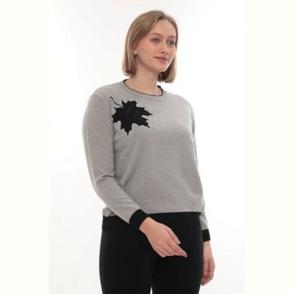 Свитер Julia JL1042 grey Свитер Julia JL1042 grey