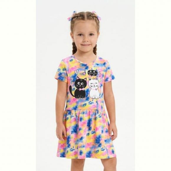 Платье Malibu2 4880 pink-yellow