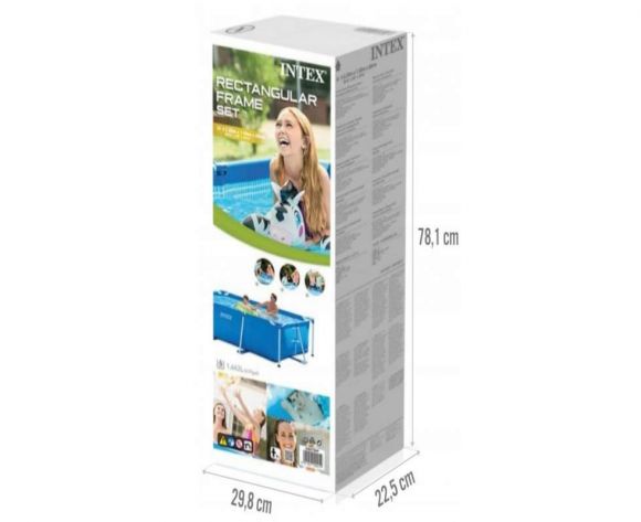 Прямокутний басейн 28270NP Intex 220 х 150 х 60 см Прямокутний басейн 28270NP Intex 220 х 150 х 60 см