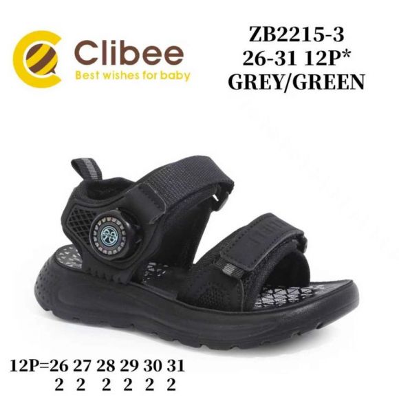 Босоножки Clibee Ap-ZB2215-1 Black-Grey