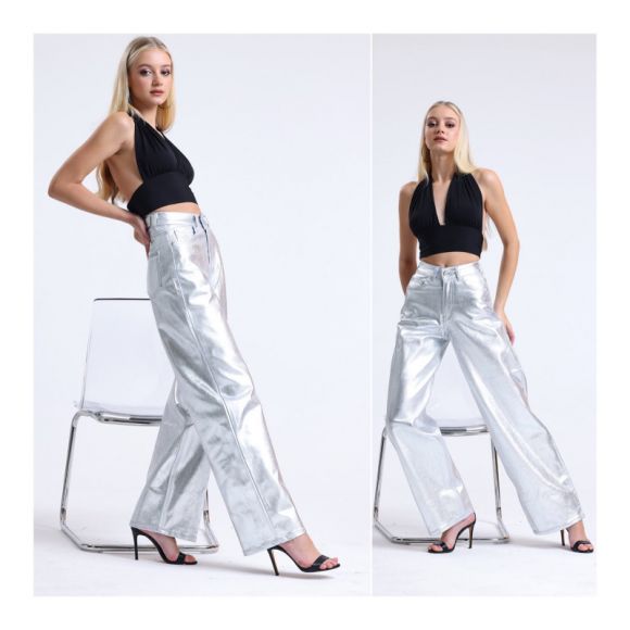 Джинсы i8denim Women 51677 silver