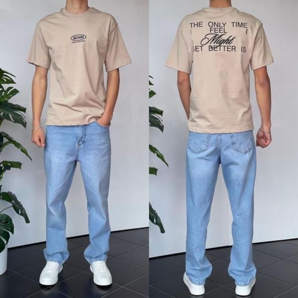 Футболка i8denim 2157 beige Футболка i8denim 2157 beige