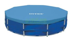 Тент Intex 28030 використовується з круглими каркасними басейнами 305см Тент Intex 28030 використовується з круглими каркасними басейнами 305см