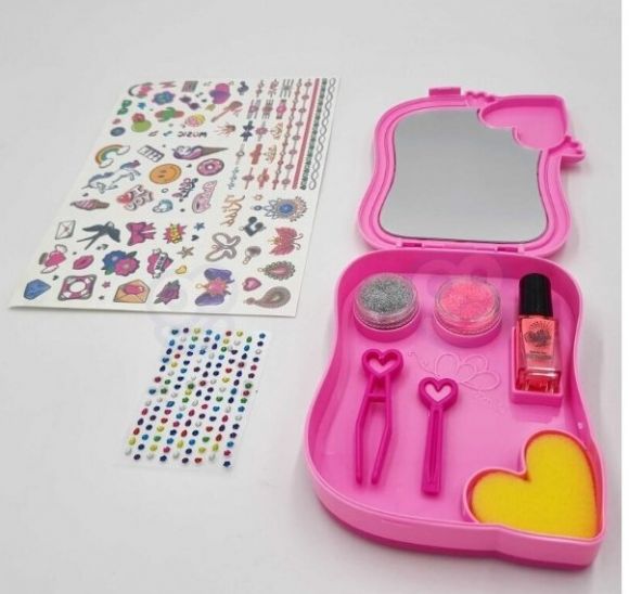G266051-MBK-335 Дитячий набір для нігтів та татуювань "Clutch Bag Girl's Creator"