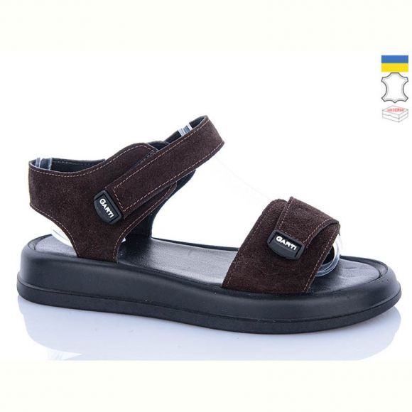 Босоножки Garti 0136 коричневий замш
