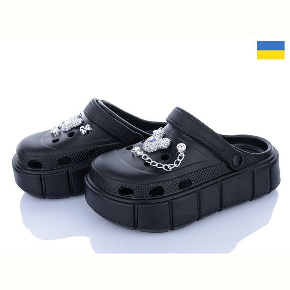 Кроксы Progress 152-451 чорний