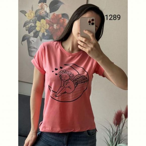 Футболка FSN 1289 coral Футболка FSN 1289 coral