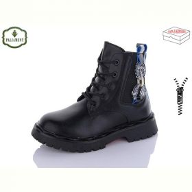Ботинки Obuv OK 2102B black/blue
