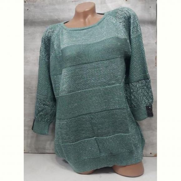 Свитер Julia JL832 green Свитер Julia JL832 green