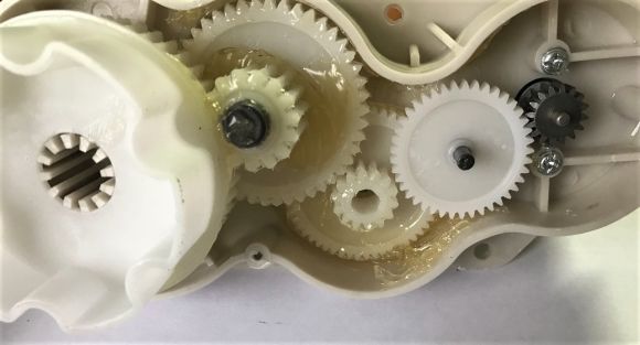 Редуктор дитячого електромобіля 45 тис оборот GEAR BOX  з мотором 5501 класу 30000 RPM 12V вал 12 мм білий посилений