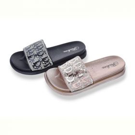 Шлепанцы JIBUKANG 01-888 black-rose mix Шлепанцы JIBUKANG 01-888 black-rose mix