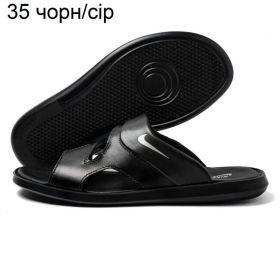Шлепанцы DvaShoes TT-35 Black-grey