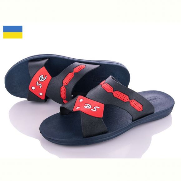 Шлепанцы Ds DS ТПМ 07 т.синій -червоний 
