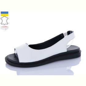 Босоножки Sali 511 білий чор-п.