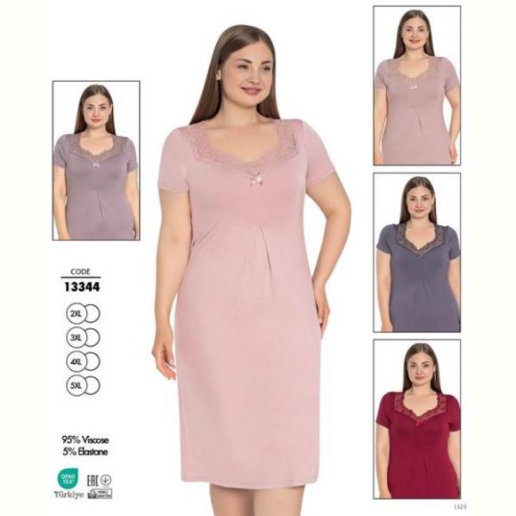 Ночнушка Cotpark 13344 pink