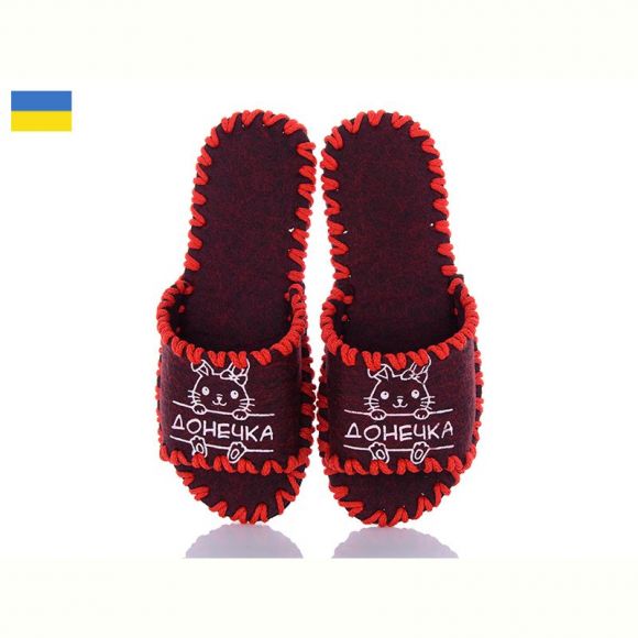 Тапочки Vends 155W бордовий