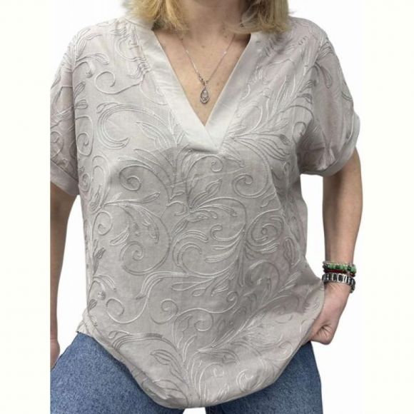 Футболка Elena&Vika 26003 l.grey