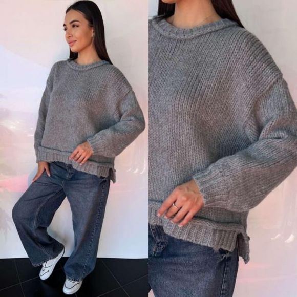 Свитер i8denim Women TB95 grey Свитер i8denim Women TB95 grey