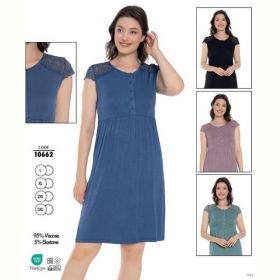 Ночнушка Cotpark 10662 d.pink