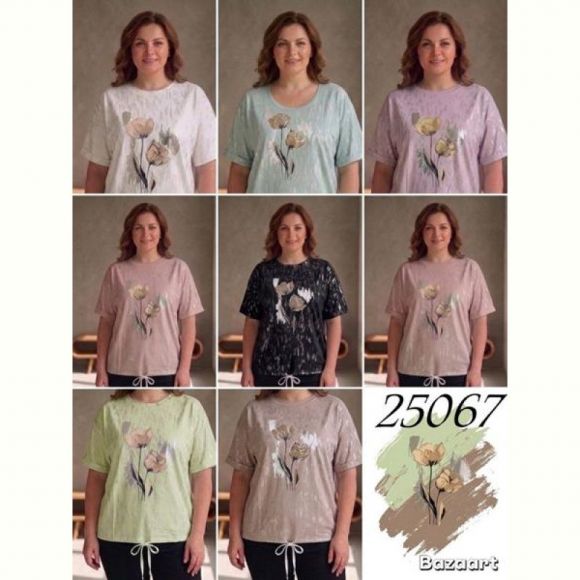 Футболка Elena&Vika 25067 mint Футболка Elena&Vika 25067 mint