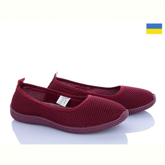 Туфли Kredo Кредо 23-40 сітка бордо