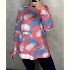 Свитер Elena&Vika 25215 coral Свитер Elena&Vika 25215 coral