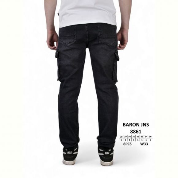 Джинсы God Baron 8861 black
